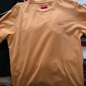 Supreme orange cream long sleeve shirt
